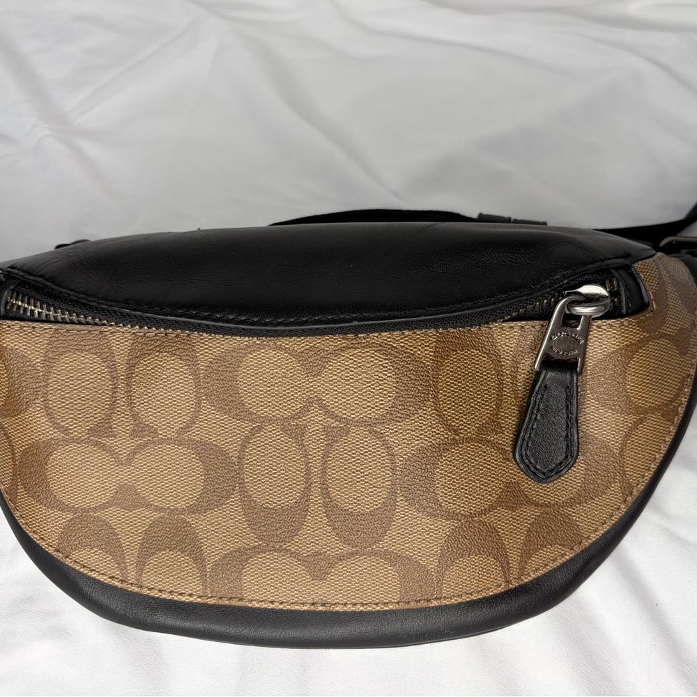 Coach Black and Tan Crossbody Bag